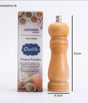 8 inch Adjustable Wooden Salt and Pepper Grinder Spice Grinders
