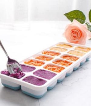 Silicone ice cube tray