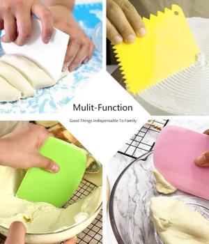 3 pcs plastic scraper