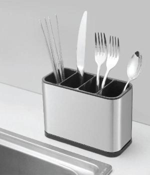 Multifunctional 4 Slot Stainless Steel Cutlery Holder