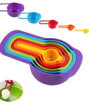 6pcs plastic measuring cup