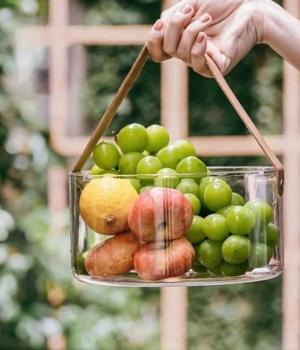 glass Fruit basket