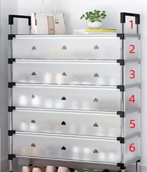 6 layer shoe rack