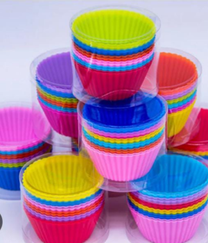 Silicone cup cake mould 