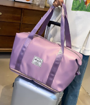 Expandable foldable duffle bag