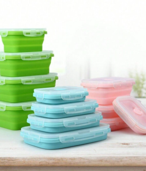 4PCS SILICONE STORAGE BOXES