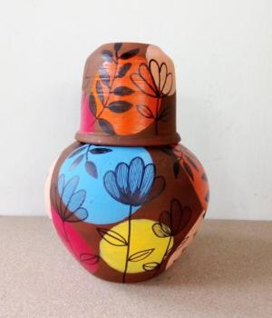 Handmade clay water pot