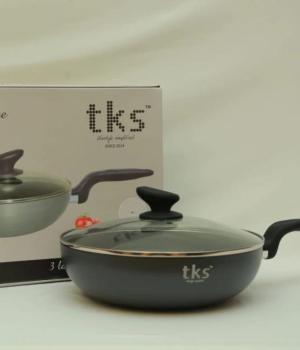 TKS 28cm Wok Long Handle Hard Anodized (TKS04)