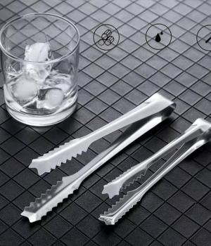 stainless steel ice tong