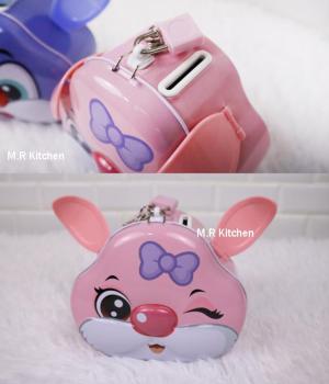 coin bank 3D cartoon character money storage boxes with lock for kids