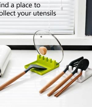 Kitchen Spoon Rest Holder Utensil Organizer
